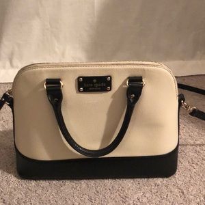 Black and white Kate Spade handbag